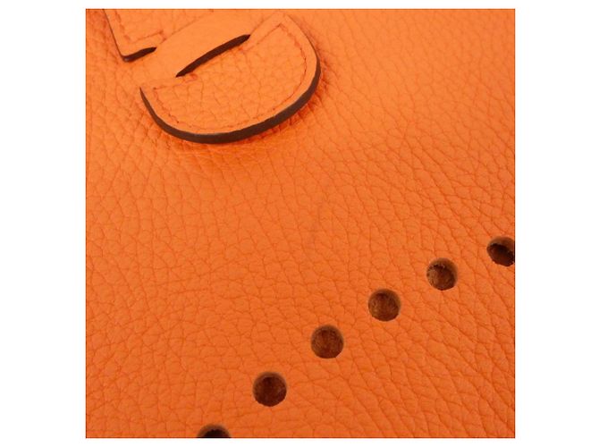 Hermès Borsa a tracolla Hermes Evelyne 3 GM Arancione - vista 4