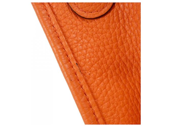 Hermès Borsa a tracolla Hermes Evelyne 3 GM Arancione - vista 7