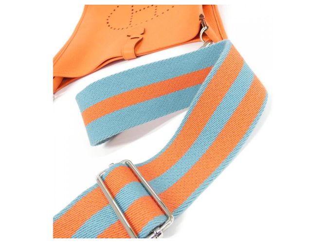 Hermès Borsa a tracolla Hermes Evelyne 3 GM Arancione - vista 8