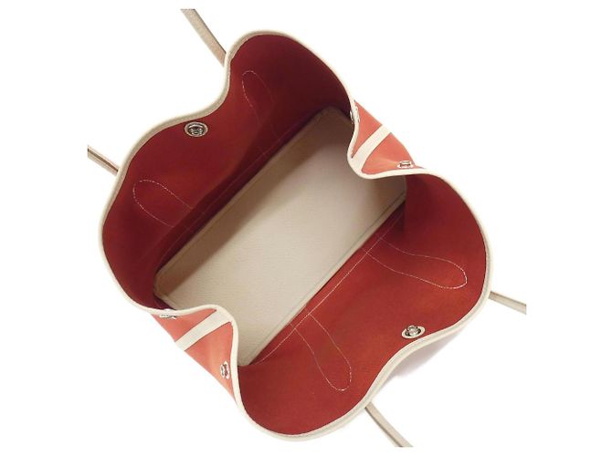 Hermès Hermes Garden Party Handtasche Rot - Ansicht 4