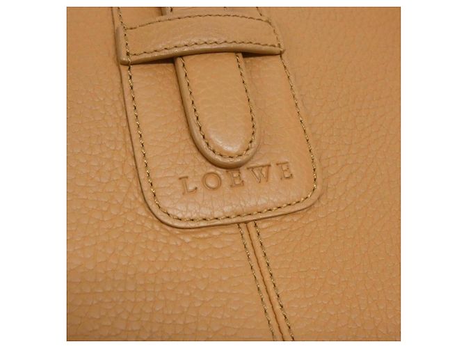 Borsa Loewe Senda in pelle marrone chiaro - vista 5