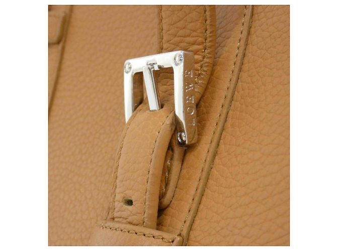 Borsa Loewe Senda in pelle marrone chiaro - vista 6