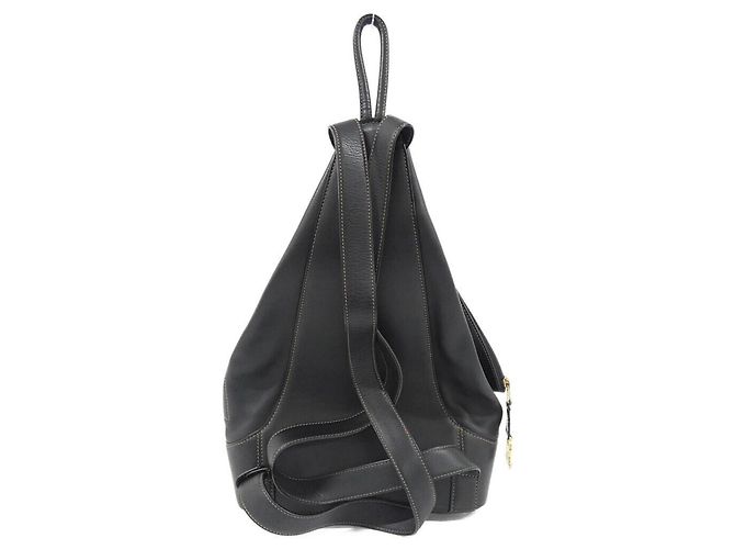 Zaino Loewe in pelle nera Nero - vista 2
