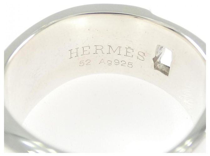 Ring Hermès Anello a fascia in argento 925 Hermes - vista 4