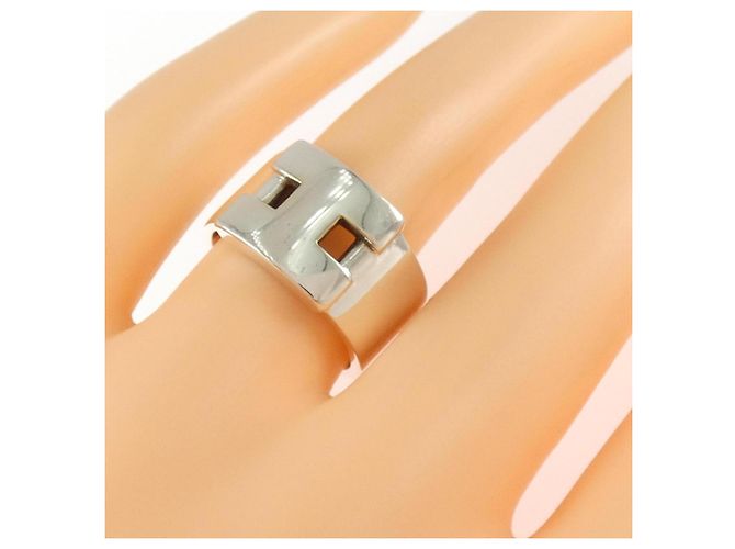 Ring Hermès Anello a fascia in argento 925 Hermes - vista 5