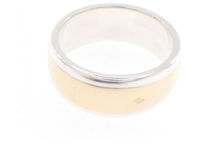 Ring Hermès Anello a fascia in argento 925 e oro giallo 18K Hermes - vista 3