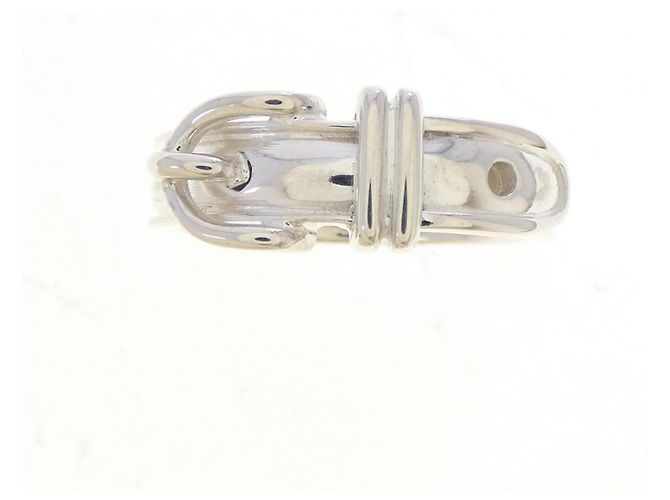 Ring Hermès Anello a fascia in argento 925 Hermes - vista 2