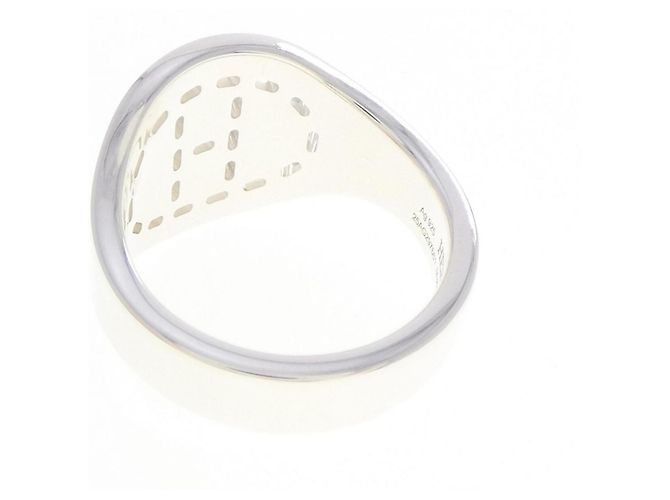 Ring Hermès Anello a fascia in argento 925 Hermes - vista 3