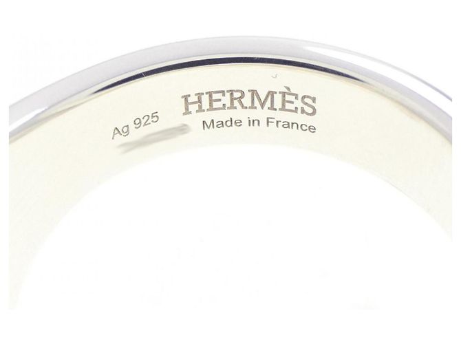 Ring Hermès Anello a fascia in argento 925 Hermes - vista 4
