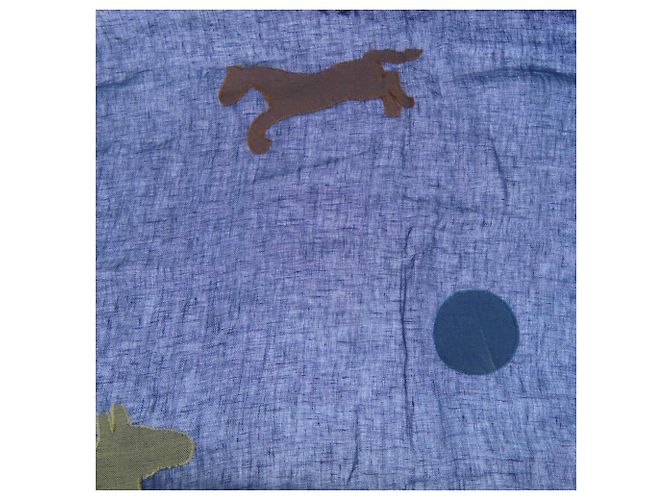 Hermès Stola Hermes So H394831T Blu navy - vista 4