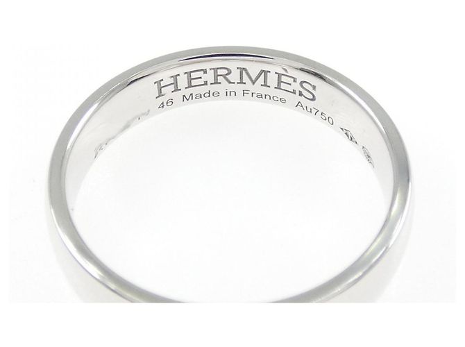 Ring Anello Ever Hercules in oro bianco 18K Hermès - vista 4