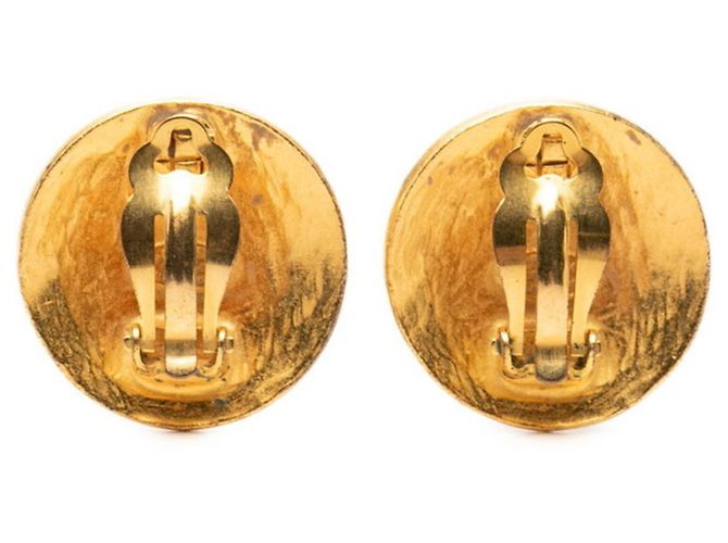 Orecchini a clip rotondi Chanel Coco Mark Vintage - vista 2
