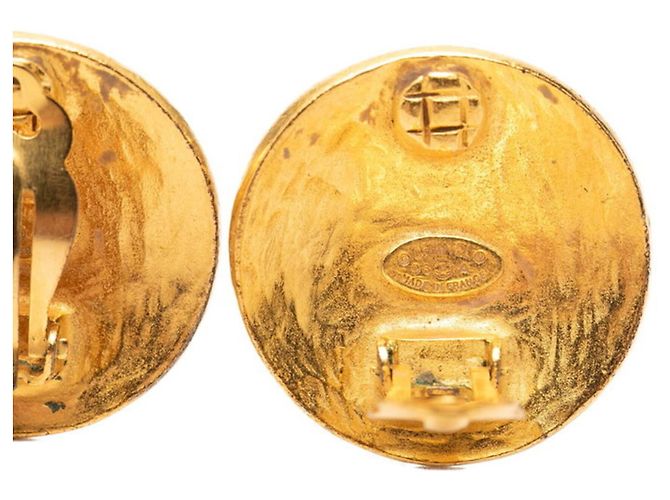 Orecchini a clip rotondi Chanel Coco Mark Vintage - vista 3