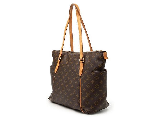 Borsa Tote Louis Vuitton Monogram Totally MM Marrone - vista 2