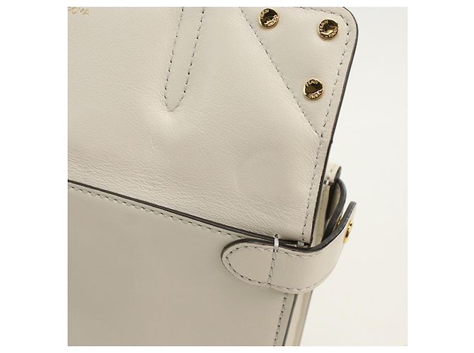 Fendi Tote Bag aus Elfenbeinfarbenem Kalbsleder Roh - Ansicht 9