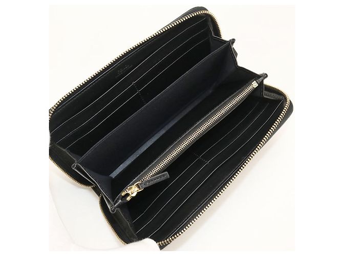Fendi Long Wallet aus schwarzem Kalbsleder - Ansicht 3