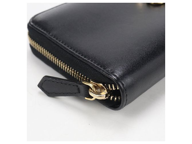 Fendi Long Wallet aus schwarzem Kalbsleder - Ansicht 6