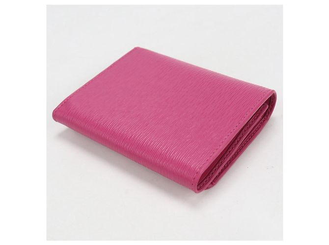 Prada Tri-fold Wallet aus rosa Leder Pink - Ansicht 2