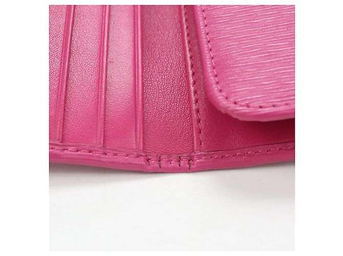 Prada Tri-fold Wallet aus rosa Leder Pink - Ansicht 6