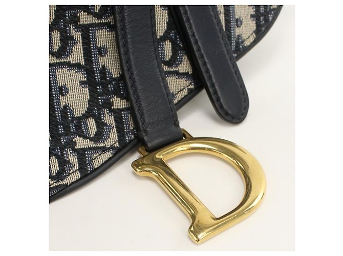 Borsa a tracolla Christian Dior DIOR Body Bag Belt Saddle in Navy Blu navy - vista 5