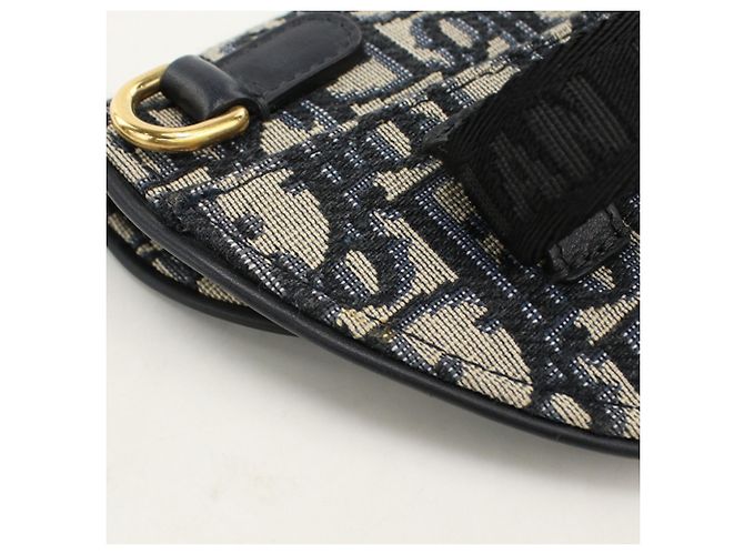 Borsa a tracolla Christian Dior DIOR Body Bag Belt Saddle in Navy Blu navy - vista 7