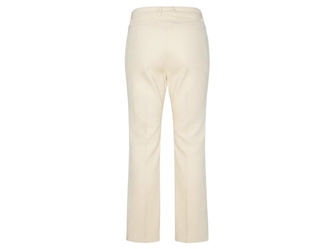Autre Marque Jeans Flare de Denim de Algodón Regenerado Marfil Patou Beige - vista 3
