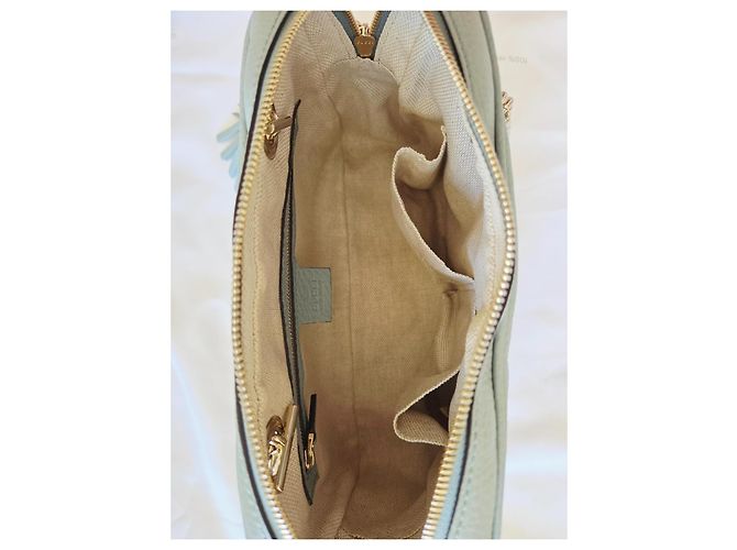 Gucci Soho Chain Borsa a Tracolla Pelle Blu Grigio Blu chiaro - vista 10