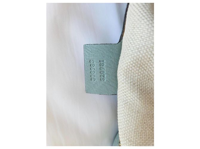 Gucci Soho Chain Borsa a Tracolla Pelle Blu Grigio Blu chiaro - vista 12