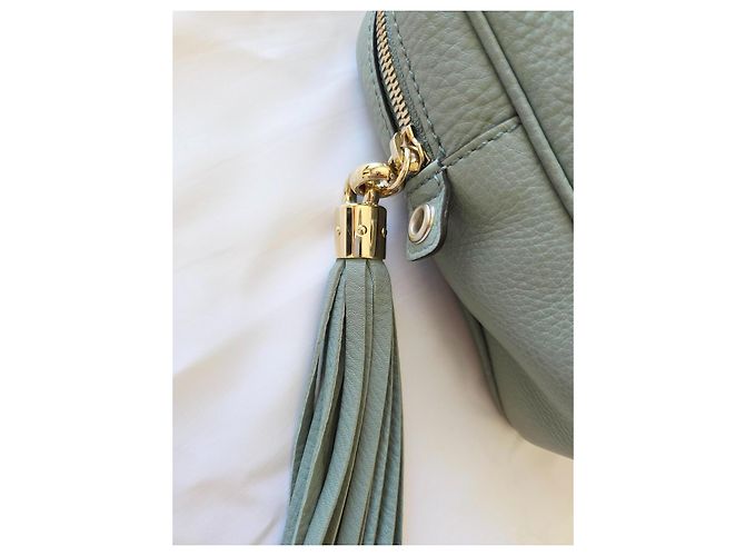 Gucci Soho Chain Borsa a Tracolla Pelle Blu Grigio Blu chiaro - vista 3