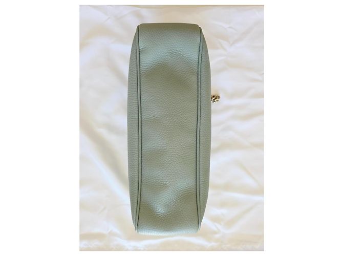Gucci Soho Chain Borsa a Tracolla Pelle Blu Grigio Blu chiaro - vista 8