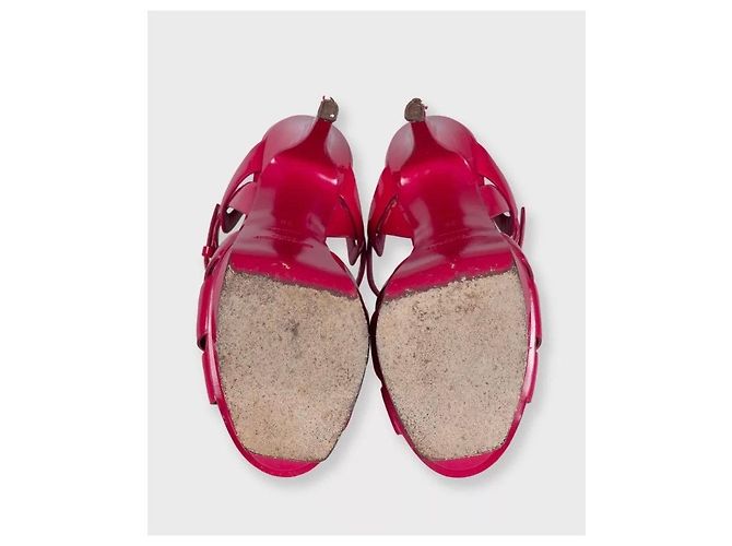 Sandali Saint Laurent Tribute in vernice rosa – Taglia 35 Usati - vista 5