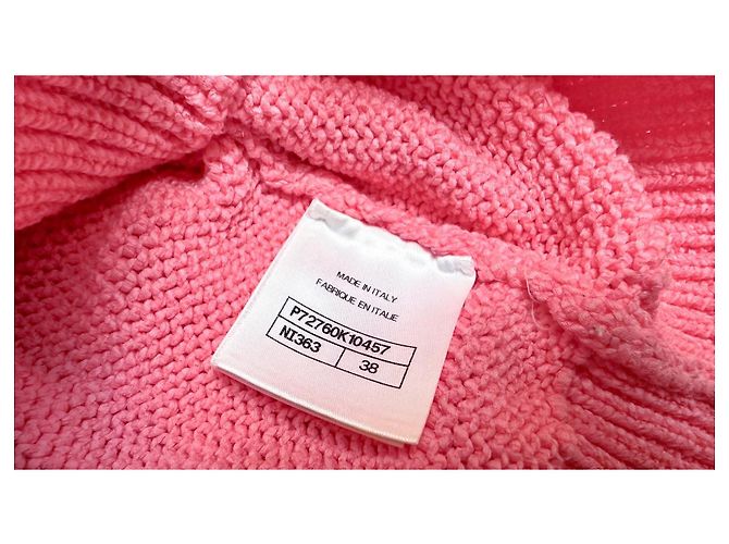 Chanel Rosa Strick-Cardigan Cropped SS22 Pink - Ansicht 7