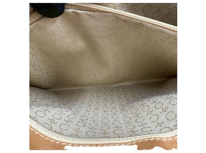 Céline Borsa a tracolla in pelle marrone Celine C Macadam Blazon Triomphe Logo - vista 10