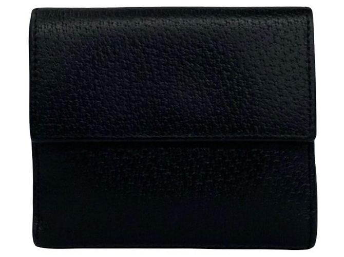 Gucci Leder-Bifold-Geldbörse mit G-Logo-Hardware Schwarz - Ansicht 2