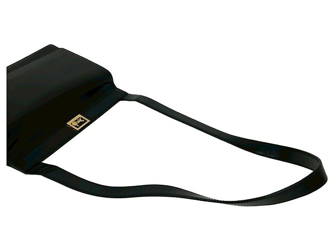 Céline Borsa a tracolla in pelle Celine Sulky Logo Carriage Hardware Nero - vista 4