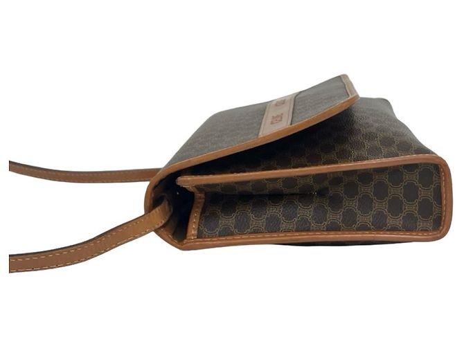 Céline Celine Vintage Macadam Blazon Triomphe Pattern Schultertasche Braun - Ansicht 5