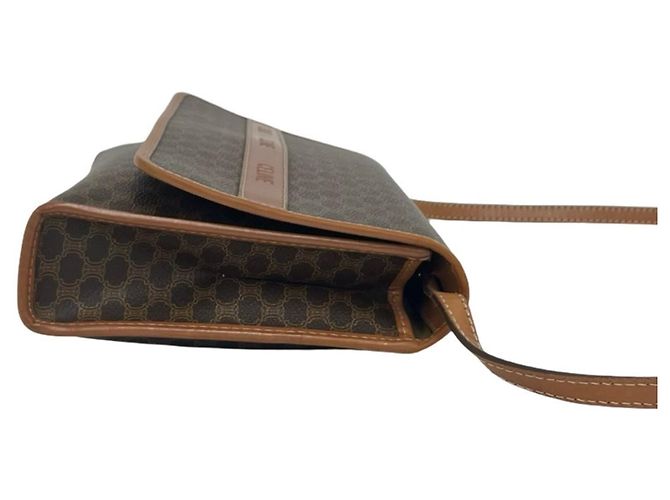 Céline Celine Vintage Macadam Blazon Triomphe Pattern Schultertasche Braun - Ansicht 6