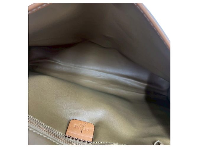 Céline Celine Vintage Macadam Blazon Triomphe Pattern Schultertasche Braun - Ansicht 9