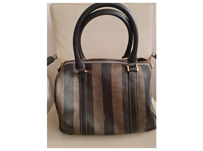 Borsa Boston Fendi Pequin - vista 2