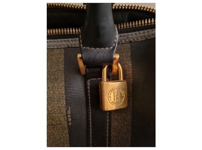 Borsa Boston Fendi Pequin - vista 3