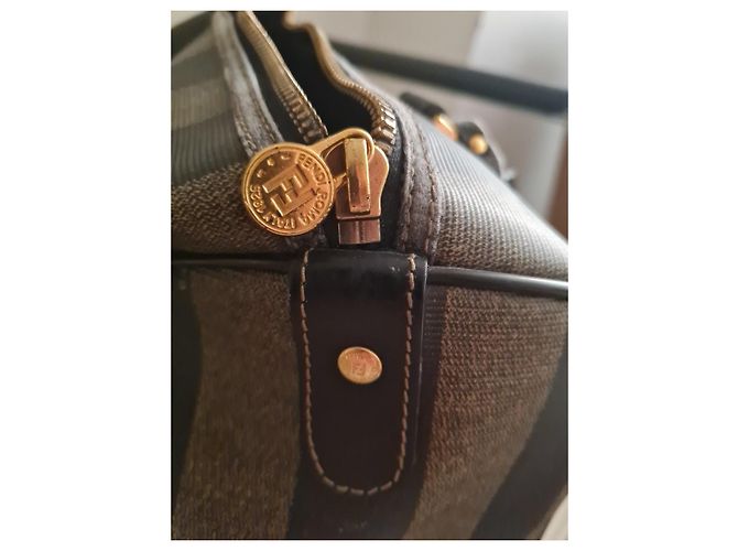 Borsa Boston Fendi Pequin - vista 4