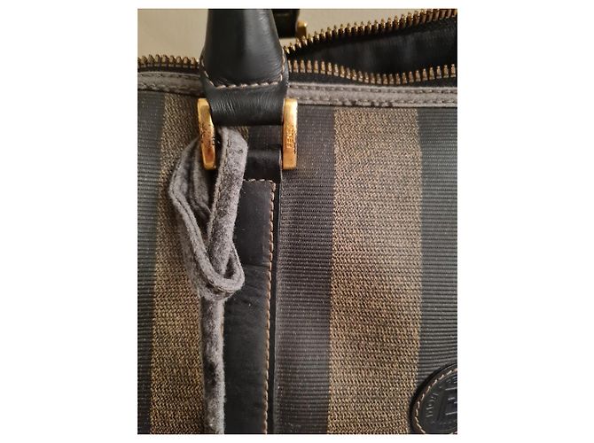 Borsa Boston Fendi Pequin - vista 5