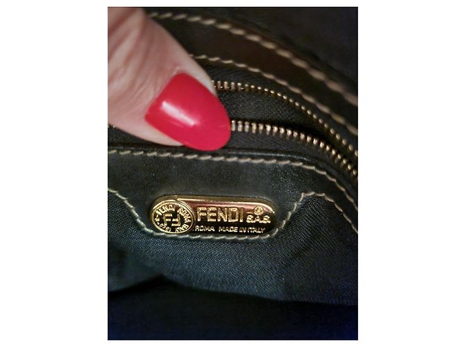 Borsa Boston Fendi Pequin - vista 7