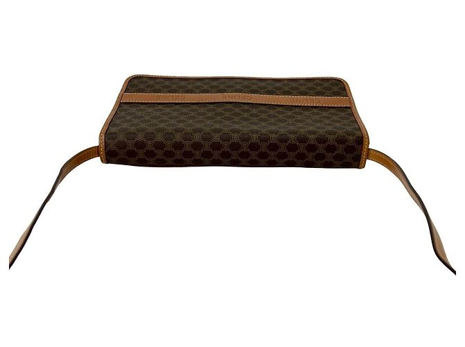 Céline Celine Vintage Macadam Blazon Triomphe Logo Pattern Schultertasche Braun - Ansicht 4