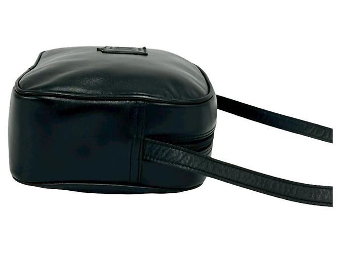 Céline Celine Vintage Triomphe Logo Lederschultertasche Schwarz - Ansicht 6
