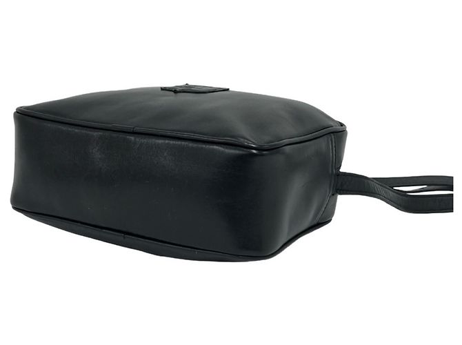 Céline Celine Vintage Triomphe Logo Lederschultertasche Schwarz - Ansicht 8