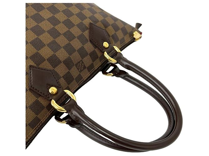 Borsa Louis Vuitton Saleya PM Damier Pattern Marrone - vista 4