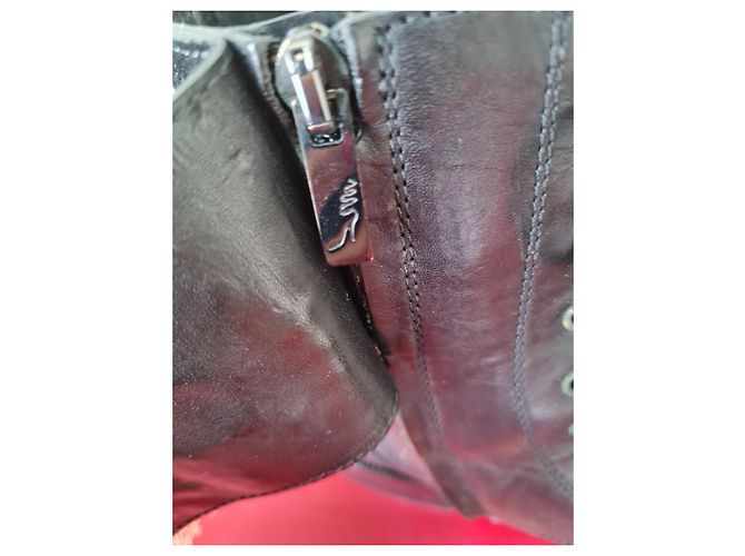 Rene Caovilla Stivali in pelle nera ornati con cristalli Swarovski Nero - vista 5