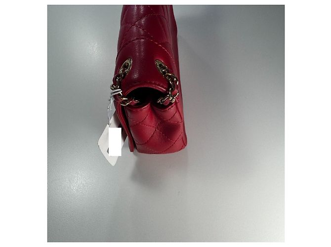Chanel Classic Flap Bag Cuir Agneau Matelassé Rouge - vue 4