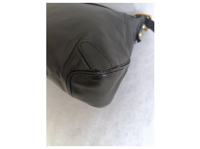 Gucci Borsa a tracolla Horsebit in pelle nera Nero D'oro - vista 12